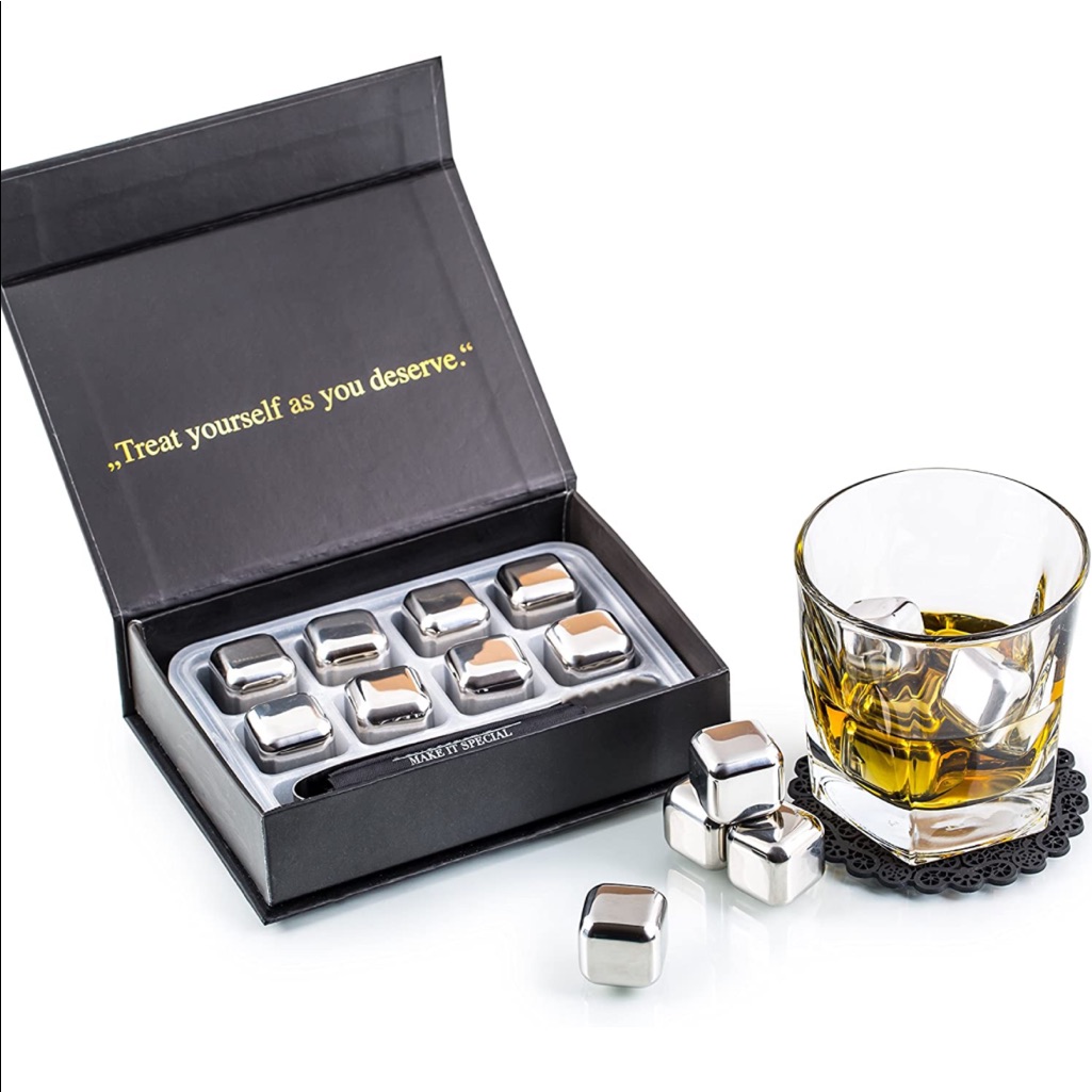 Brand New Stainless Steel Whiskey Stone Set